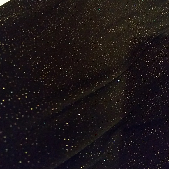 🎈SALE Solid Black Mesh -like w Metallic Sparkles - Picture 8 of 8